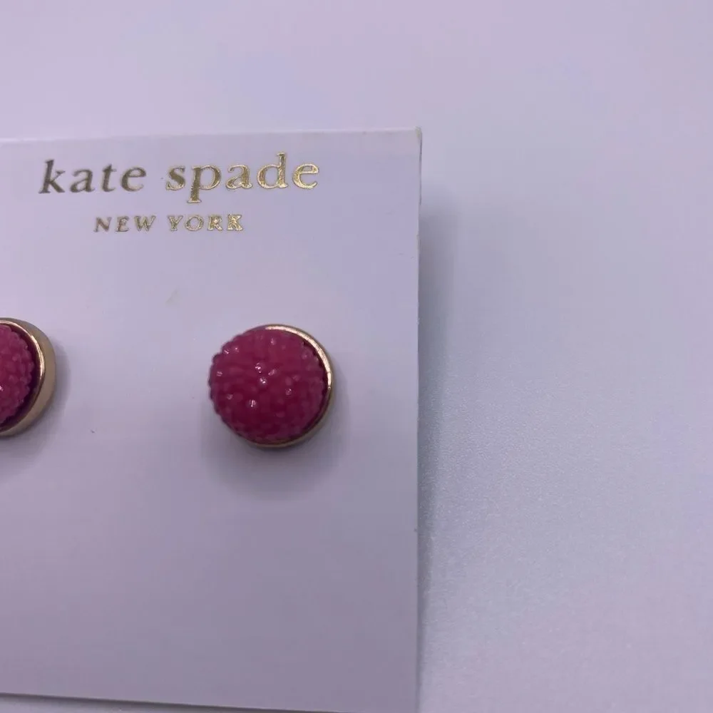 Kate Spade Dark Pink Gumdrop Studs
